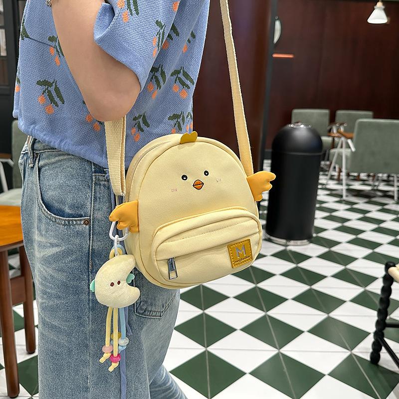 Ins New Cartoon Casual Mobile Phone Storage Bag Cute Soft Girl Student Daily Go Out Versatile Portable Oblique Span Bag