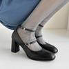 New Spring Summer Mary Jane Shoes Platform Shoes Women Fashion Buckle Square Toe Pumps Women High Heels Women Pumps Size 34-39