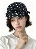 Cappellino da Baseball in Lino a Pois Francesi Donna Stile Morbido Elegante Traspirante Cappello da Sole Estivo Casual con Visiera