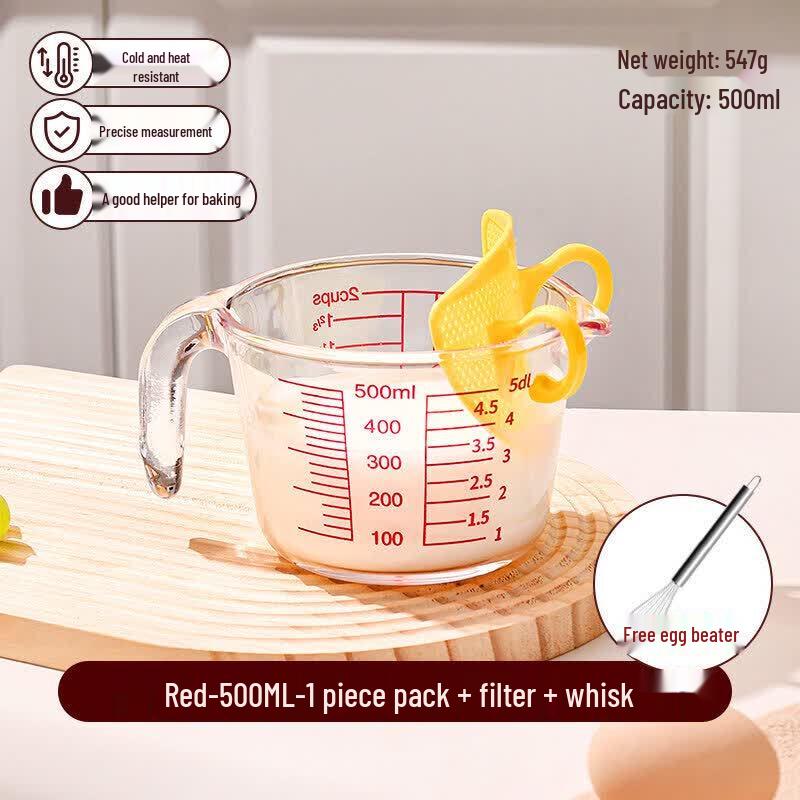 Heat-Resistant Glass Mixing & Measuring Bowl