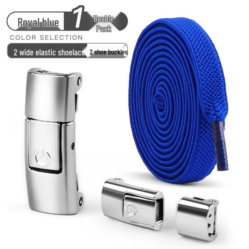 No-Tie Elastic Shoelaces for Kids & Adults - Black & White Flat Stretch Laces