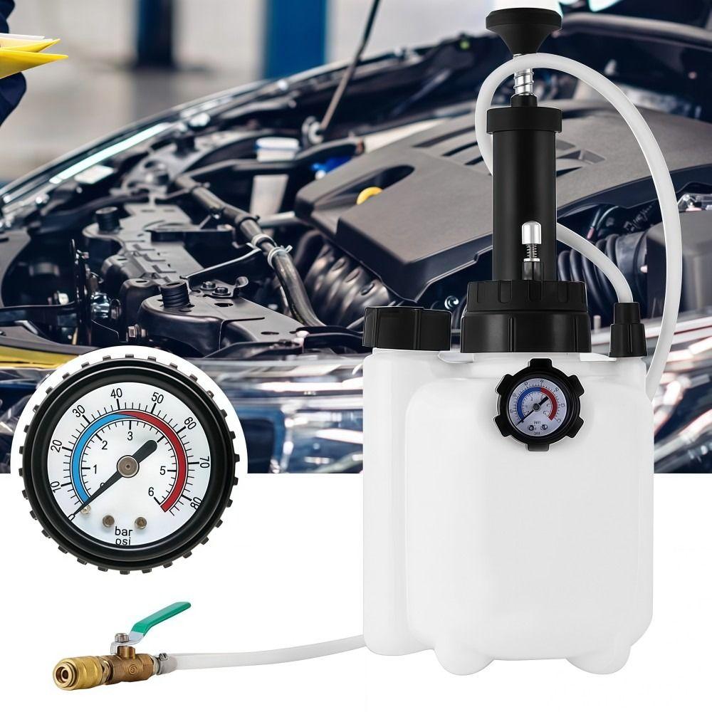 With Adaptors 3L Manual Transmission Fluid Pump Save Time Pressure Pumping Car Manual Brake Fluid Bleeder Kit Professional