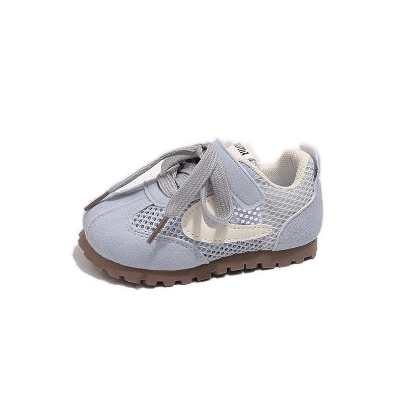 Korean version of children's sports shoes 2025 spring and summer girls' moral training shoes breathable mesh boys' casual shoes baby shoes