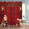 Valentine's Day Decoration Shower Curtain Holiday Gift Party Background Decoration Fabric Washable Shower Curtain Bathroom Decor