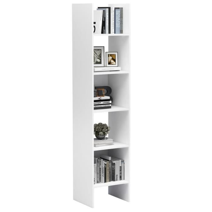 VidaXL Bibliothèque Blanc 40x35x180 cm Bois d'ingénierie 803398