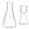 PATIKIL Erlenmeyer Flasks, Set of 5, 100ml, 3.4oz, Narrow Mouth, Graduated, Borosilicate Glass, for Experiments, Chemistry, and Science Learning