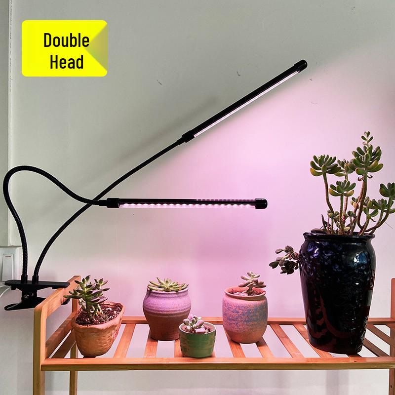 Full Spectrum LED Grow Light with Timer for Succulents, Flowers, and Seedlings