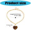 Adjustable Heart Shaped Necklace Lightweight Resin Charm Stainless Steel Chain Fashion Jewelry Gift
