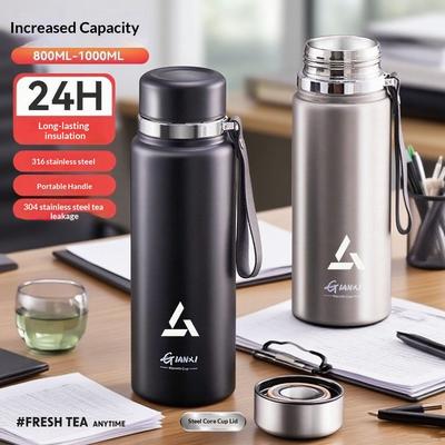 Gianxi Tee-Trennung Isolierbecher Winter Herren Große Kapazität Tragbarer Teebecher 316 Edelstahl High-End Business-Tasse