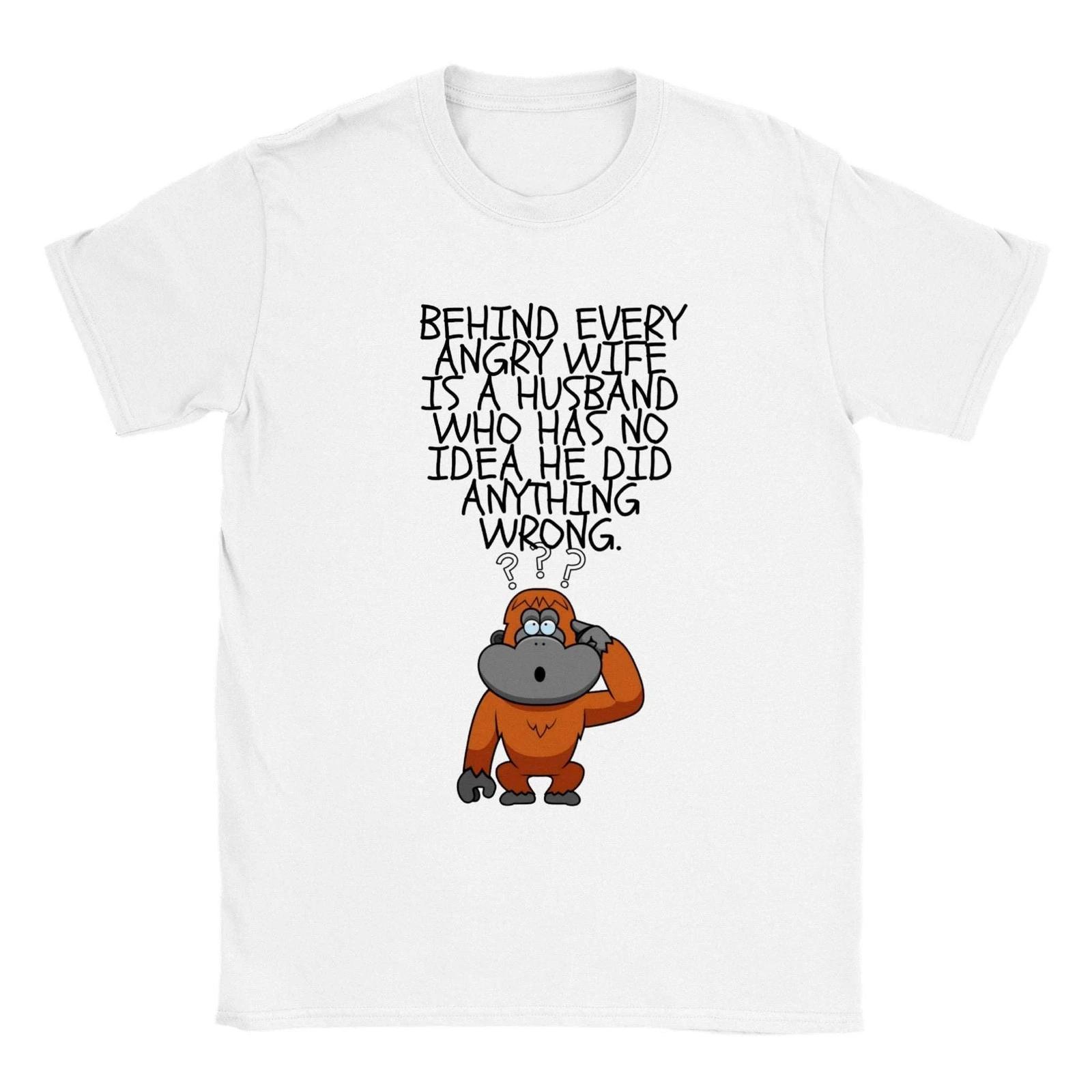 Behind Every Angry Wife... T-shirt L