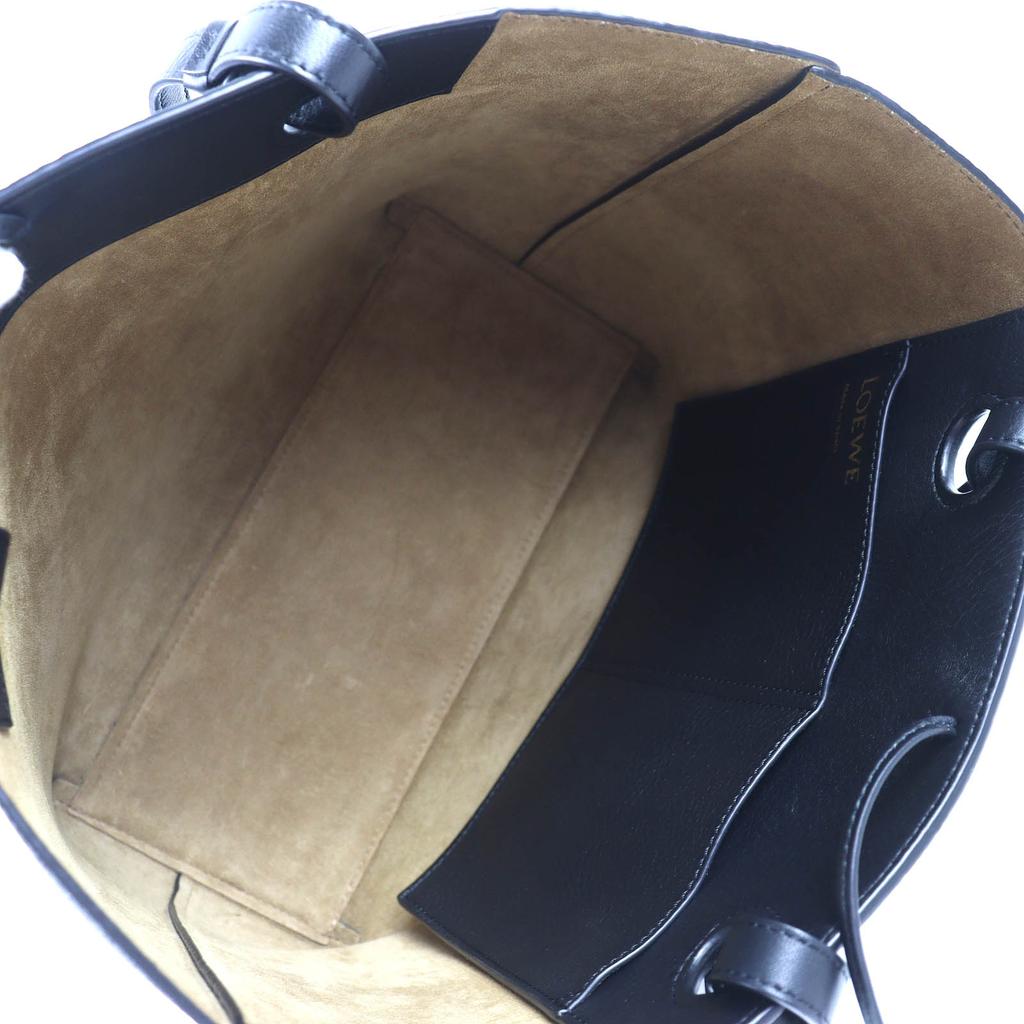 Loewe Torba Tote Anagram Mała 2-way Skórzana Torba Tote czarna skóra A717S72X031100 Używana