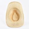 Summer Straw Western Cowboy Hat for Women Men Outdoor Hollow Out Travel Beach Sun Hat