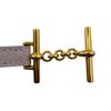 Hermes Leather Croisier Double Tour Bracelet Pink Leather Women Used