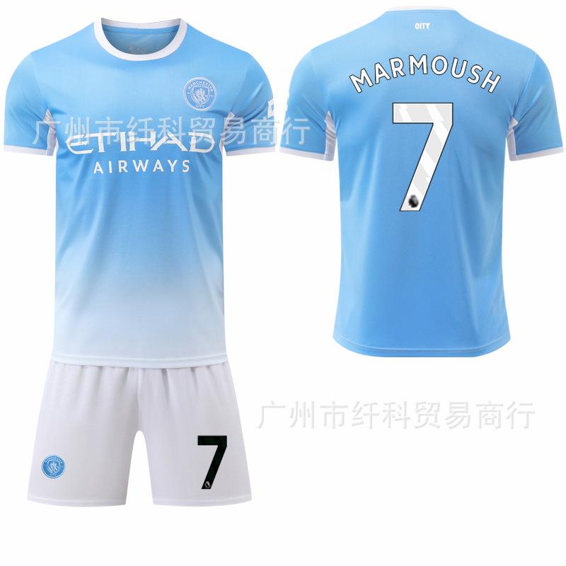 

2026-27 No. 9 Harland No. 10 Sherkey new jersey cross-border exclusive for Manchester City home football jersey set #16