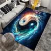 Yin Yang Nebula 3D printing area carpet-non-slip, machine washable polyester carpet for living room, bedroom home decoration