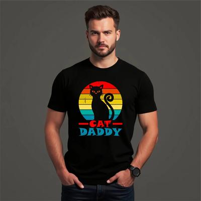 Das Kattenvater Lustiges T-Shirt, Vatertag Geschenk Bester Katzenvater Opa Oberteil