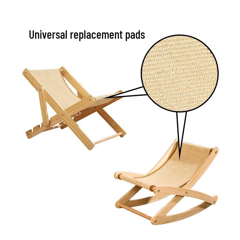 Sisal Mat Cat Scratching Bed: Durable, Non-Shedding Rocking Recliner for Kittens