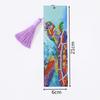 DIY Special-shaped Diamond Book Marker with Tassel Diamond Embroidery Craft Book Decor