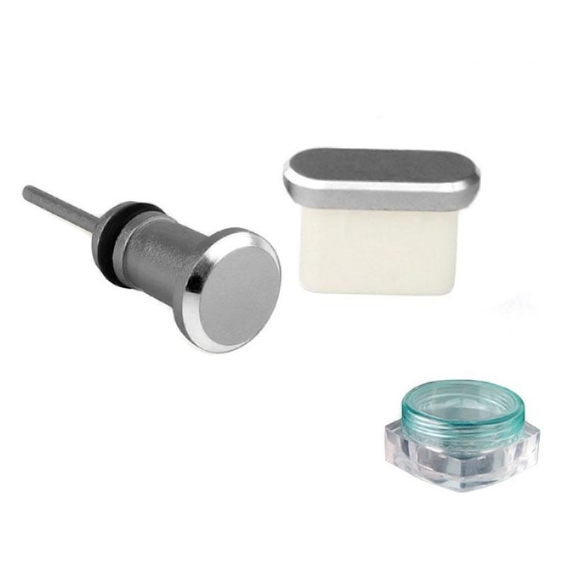 Universal Type-C laddningsport Anti-dammskydd 3,5 mm hörlursuttag Dammkontakt Laddarport