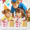 20pcs Plastic Disposable Goblet Hard Cupcake Cup Party Supplies Disposable Dessert Cup  Party