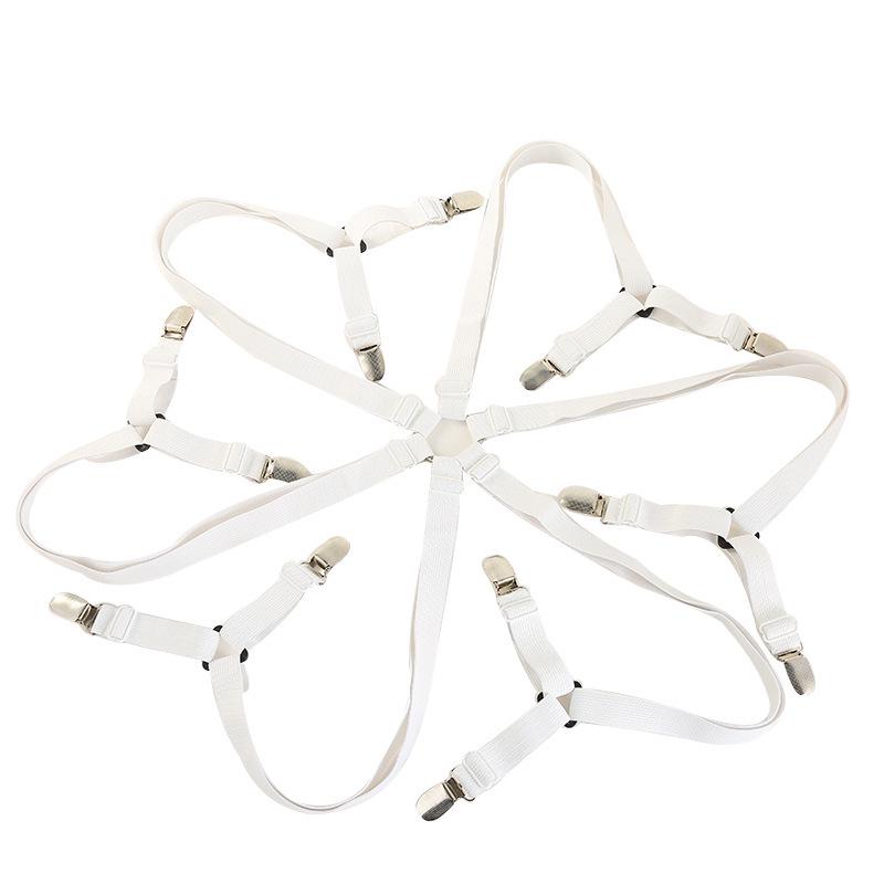 Non-Slip Mattress Sheet Clips with Elastic Bands