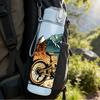1PC Mountain Bicycle Nature Scene 750ml Color Plastic Sports Water Bottle Leakproof Flip Straw Lid Suitable for Sports Office Home Use