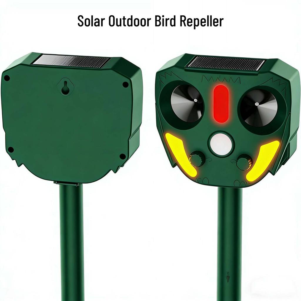 In-stock Multi-Functional Solar Ultrasonic Animal Repeller: Effective for Rats, Birds, Cats, and Dogs