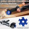 Angle Grinder To Carving Machine Converter Adjustable DIY Effort Saving Ergonomic Angle Grinder Converter Set for Sculpturing