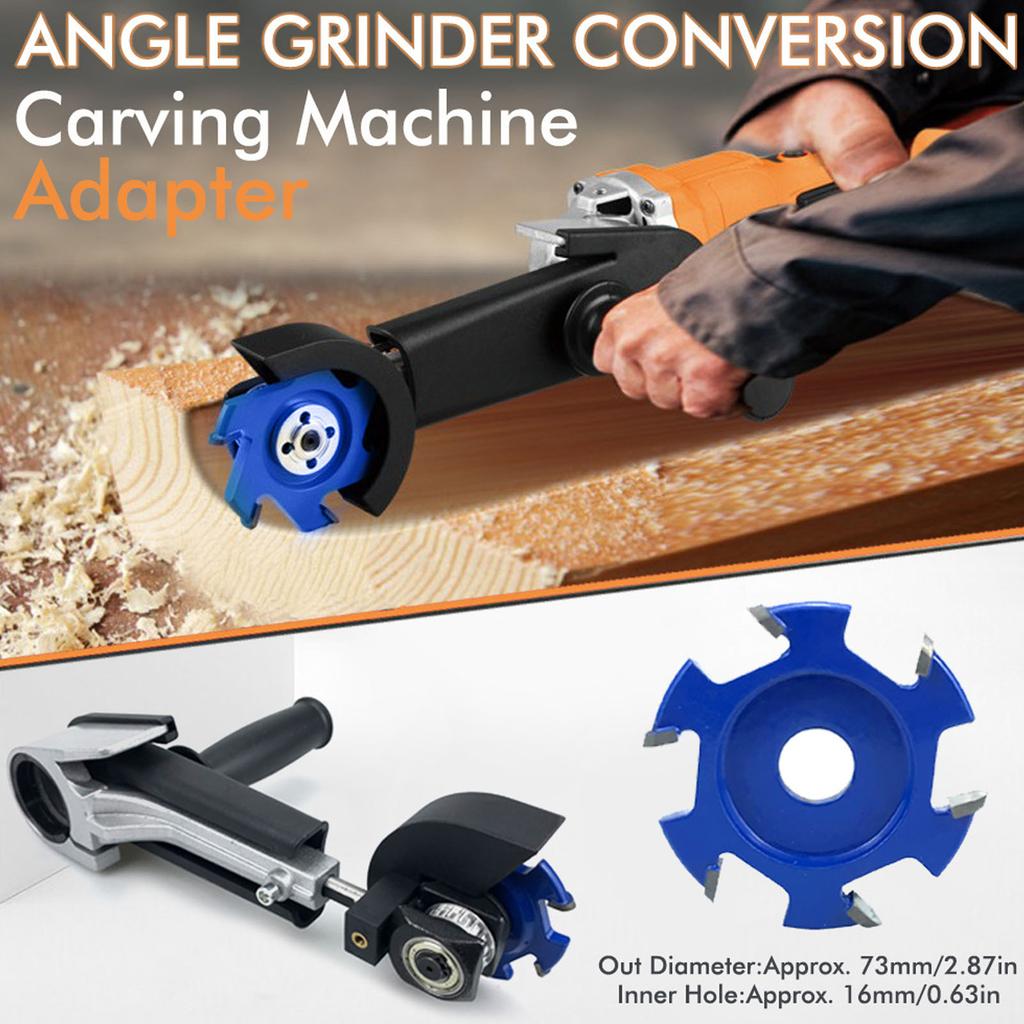 Angle Grinder To Carving Machine Converter Adjustable DIY Effort Saving Ergonomic Angle Grinder Converter Set for Sculpturing