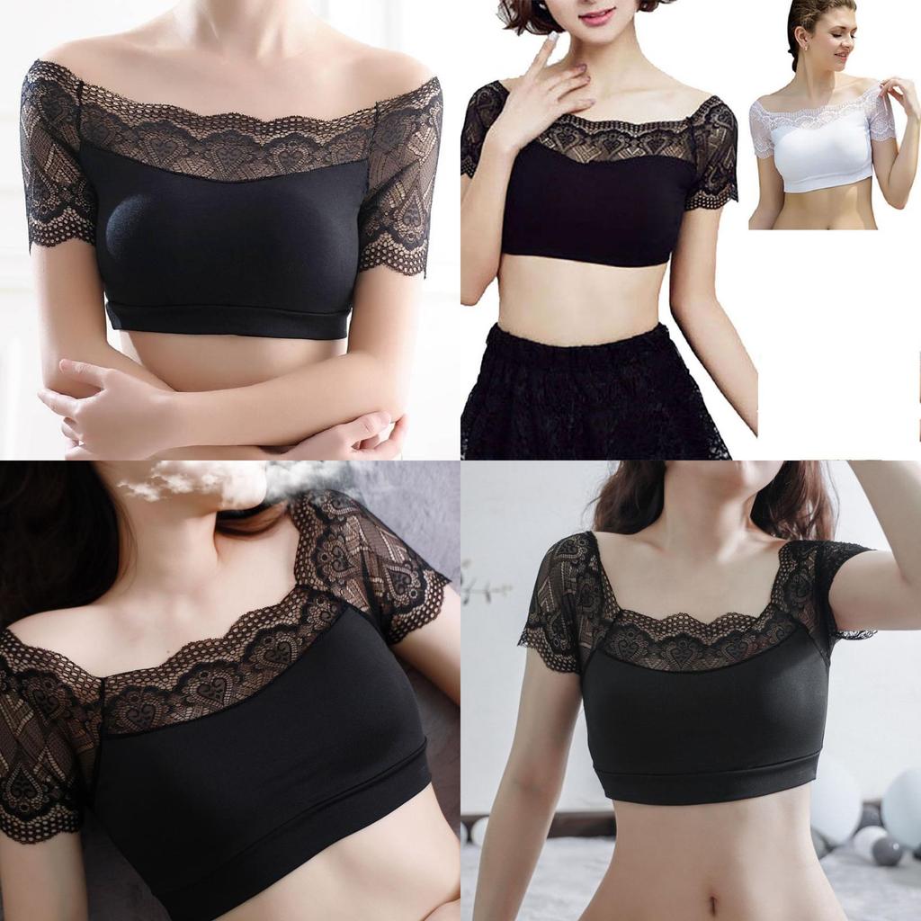 Elegant Women Sexy Lace Padded Bra Bustier Bralette Blouse For Stylish Comfort