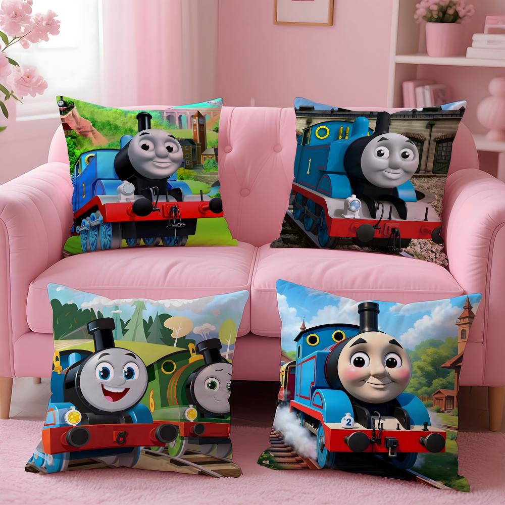 Popular Tthomas The Trained Cushion Cover Comfortable Durable Pillow Cover MultiScene for Home Office Car Sofa