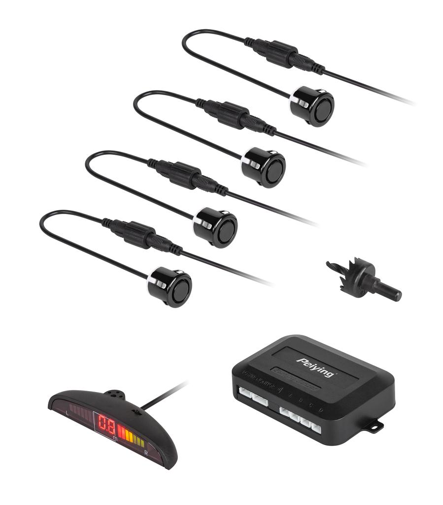 Reversing rear parking sensors LED IP67 Peiying LED display 4 pieces