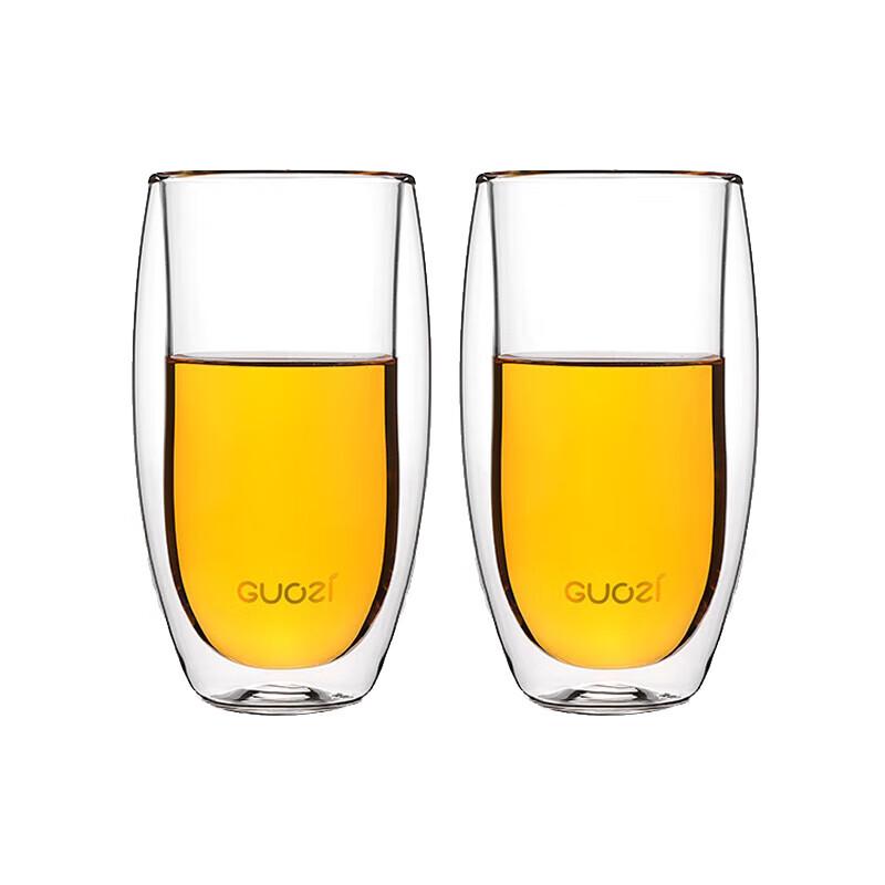 Guozi Blossom High Borosilicate Glass Couple Cups