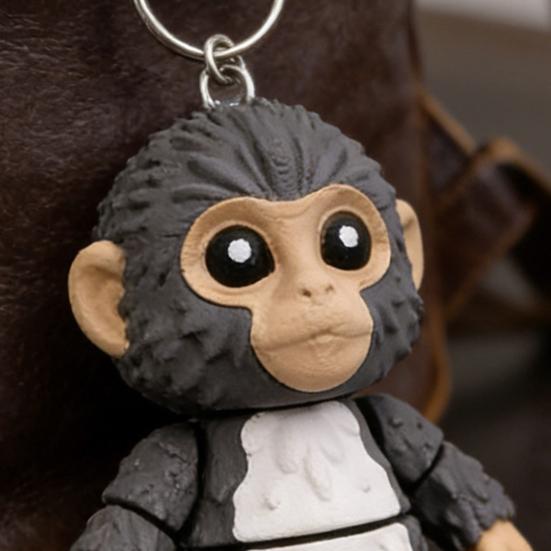 Keychain Punch Monkey His Tiny Plush Buddy Keychain Backpack Purse Car Bag Key Chain Pendant Accessories