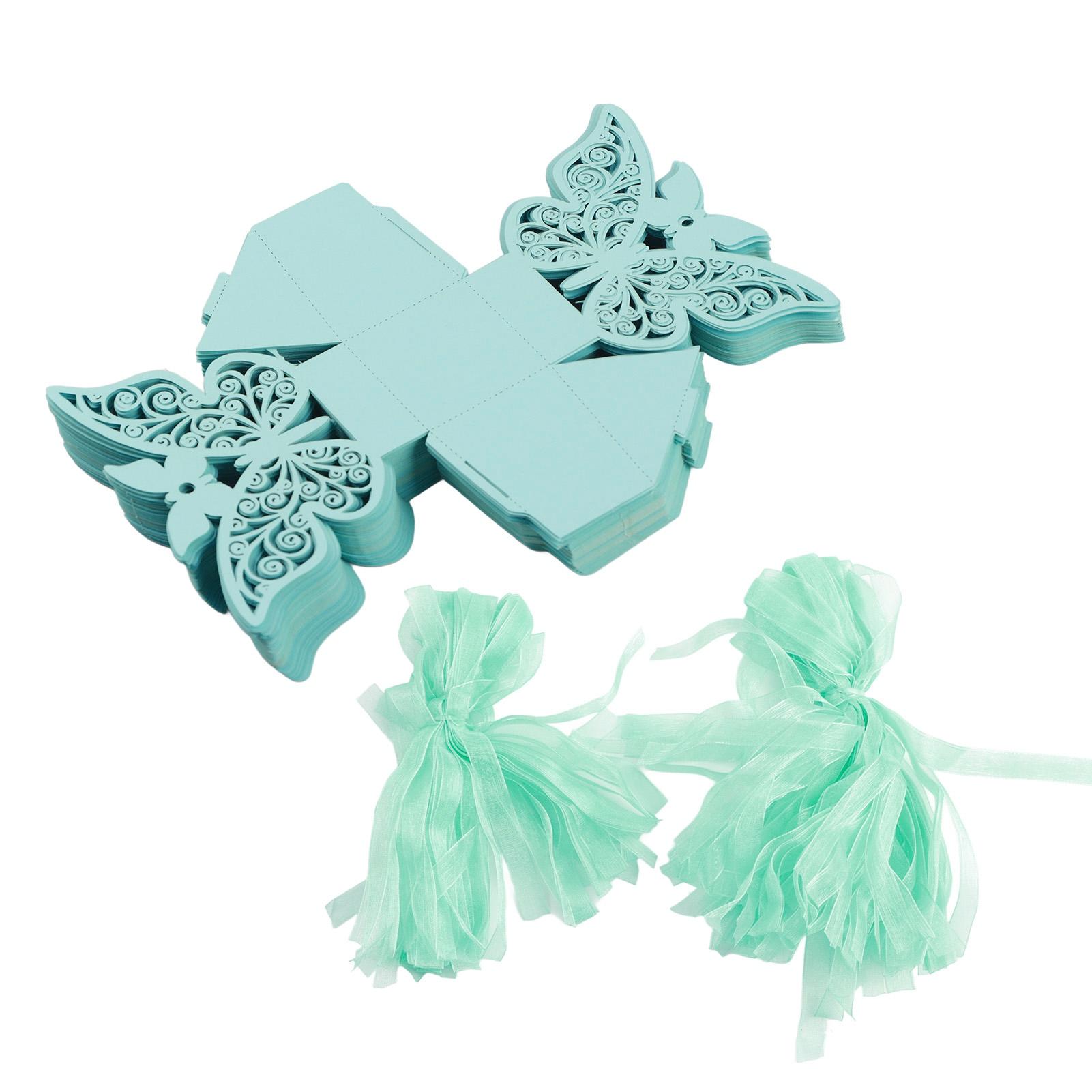 100 шт. свадебные сувениры сахар шоколадные коробки свадебные украшения для свадьбы день рождения светло-голубые