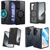 Premium Frosted Clear Magnetic Built-in Magnetic Foldable Mobile Phone Case for Galaxy Z Fold 7 5G 6 8 Wide Ultra Thin Cover