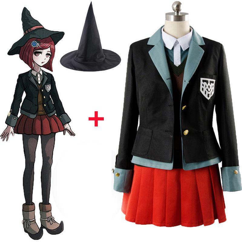Danganronpa Killing Harmony Yumeno Himiko Stunning Cosplay Costume School Uniform Dress For Parties