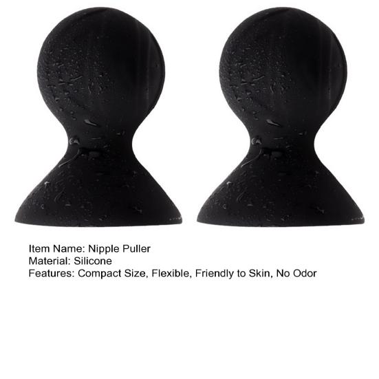1 par brystvortetrekkere Supermyk fleksibel, hudvennlig Gjenbrukbar silikon brystvortekorrektor Sexleketøy for kvinner