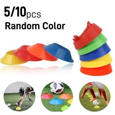 Hot Sale 5/10pcs Soccer Training Sign Dish Pressure Resistant Cones Marker Discs Bucket Outdoor Basketball Football Sports