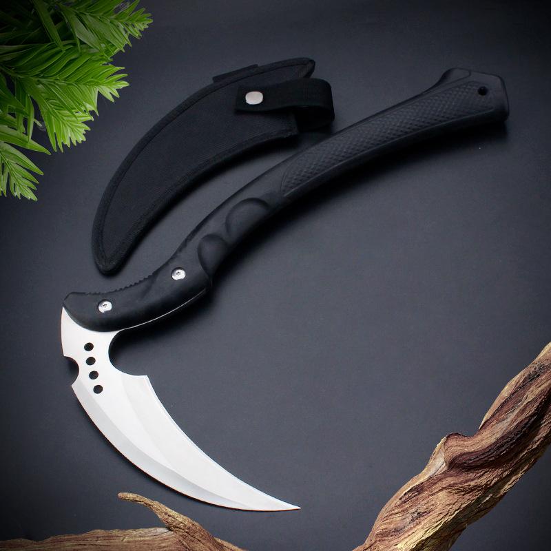 High-quality Multi-functional EDC Sickle Is A Convenient Manual Tool for Outdoor Camping and T actical Garden Weeding
