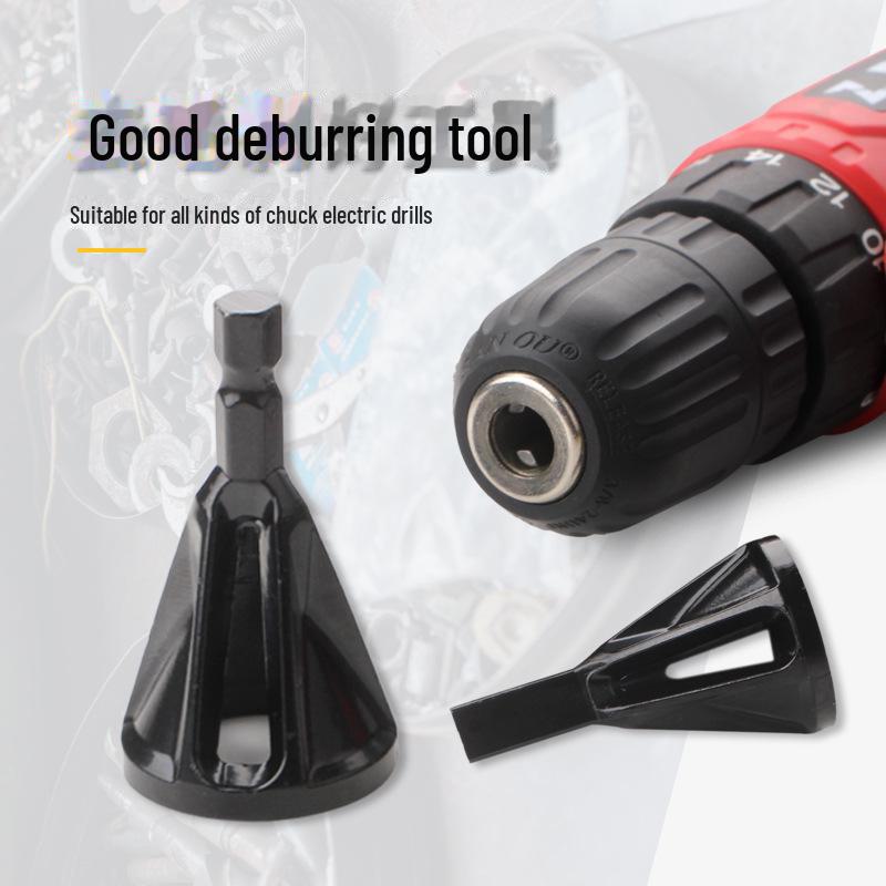 Deburring and Chamfering Tool for Grinding and Trimming Rusty Screws In Electric Drills.