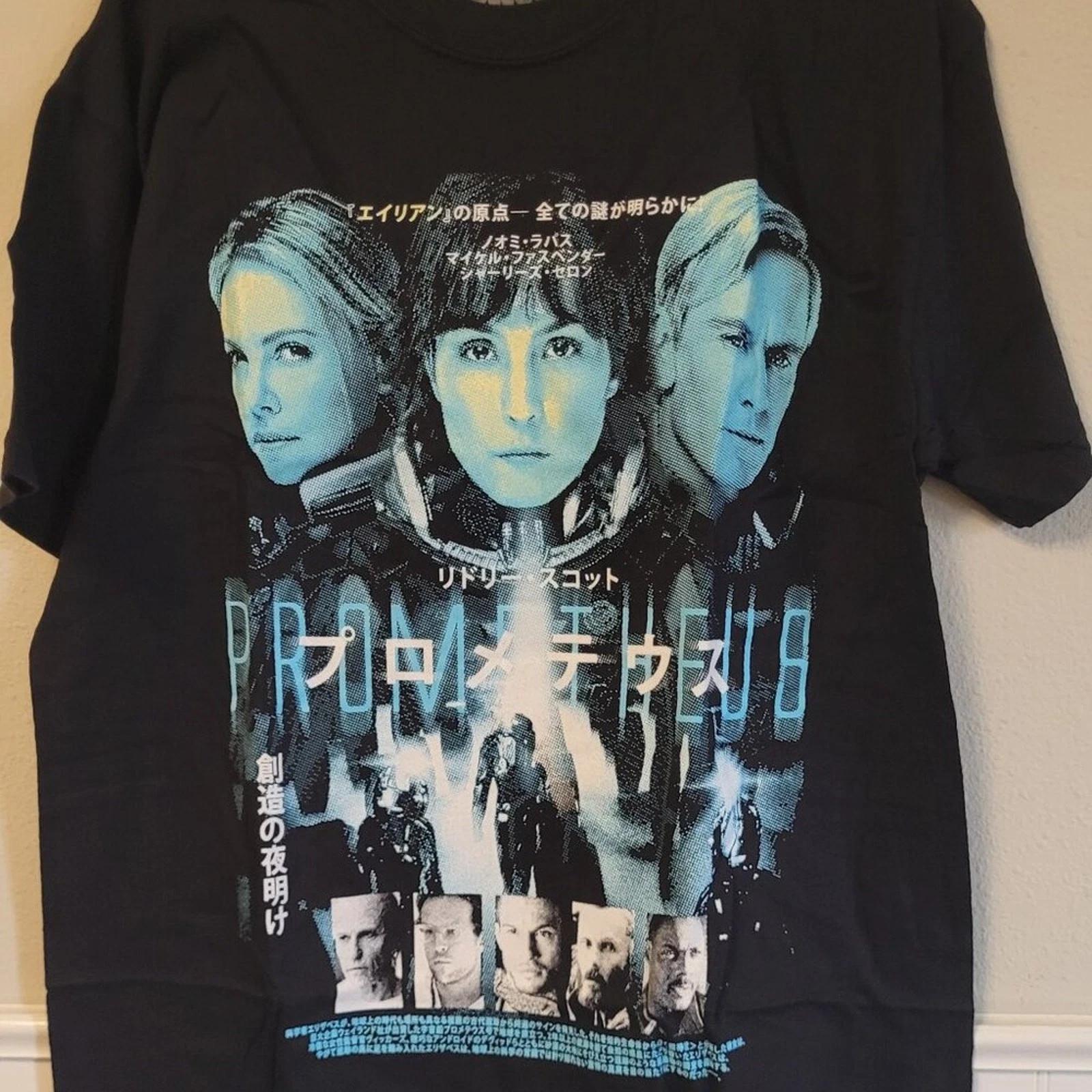 Rare Rucking Fotten Prometheus Japanese Poster T-Shirt Large L Comfort Alien 4XL