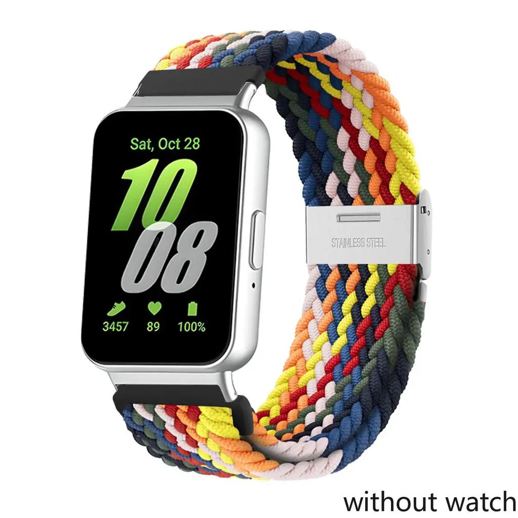 Braided Bands for Samsung Galaxy Fit 3 Sports Strap Adjustable Replacement Correa Nylon Bracelet for Samsung Galaxy Fit3 Band