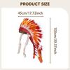 Indian Native Chief Headdress Artificial Feather Headpiece Home Decor Costume Accessory