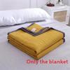 Solid Color Waterwashed Cotton Thin Summer Blanket For Home Children And