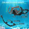 G2RISE SN02 Snorkel Set for Adults Includes Scuba Mask with Dry Diving Spare and Comfort Breathing Technology – Snorkel, Goggles, Anti-Fog,