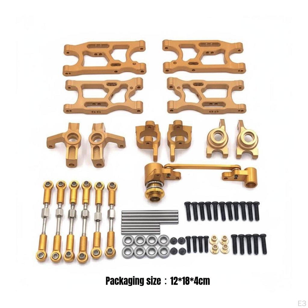 1/14 Scale RC Car Modification Parts Metal Upgrade Set for Hobbyists, Racers Blue