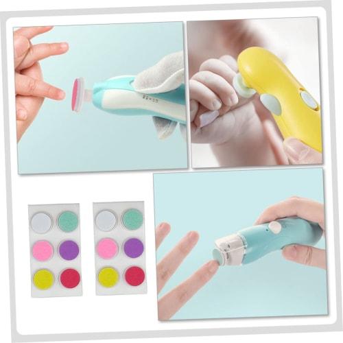 FOMIYES 12 Grinding Heads, Nail Kit, Baby Nail Clipper Refill Pads, Toddler Suit, Electric Nail File, Toddler Nail Tool, Nail Grinder Heads, Sandpaper