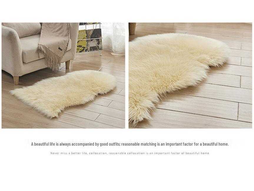 Stylish Warm Irregular Carpet: Bedroom, Window & Chair Mat, Sofa Cushion
