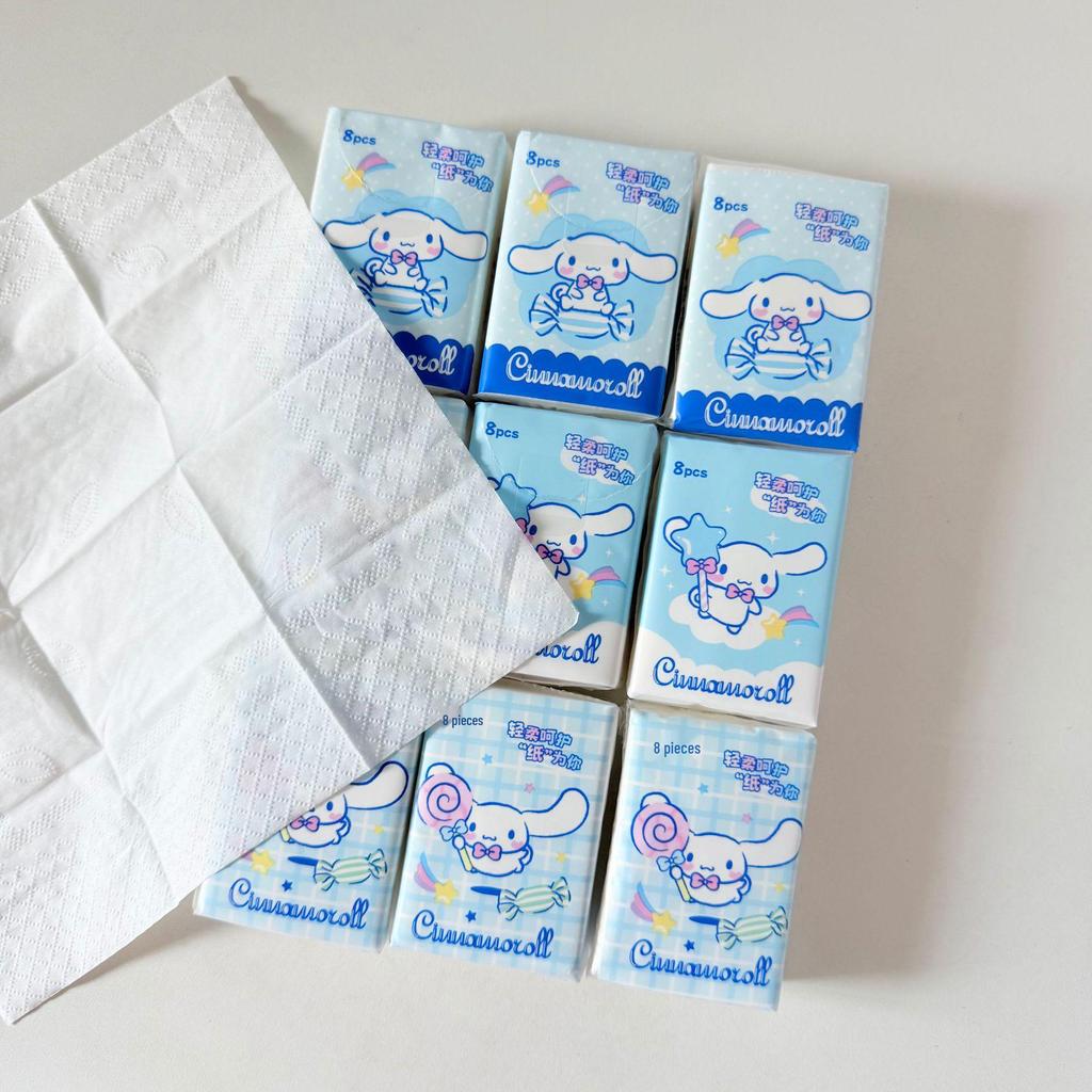 Sanrio Hello Kitty Solid Color 9-Pack Portable Tissues